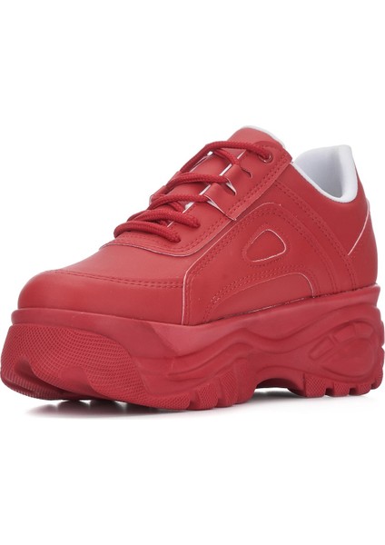 Günlük Kadın Spor Ayakkabı Yüksek Taban 6 cm Sneaker Siyah - Beyaz - Bej - Rugan - Süet 001 modelleri