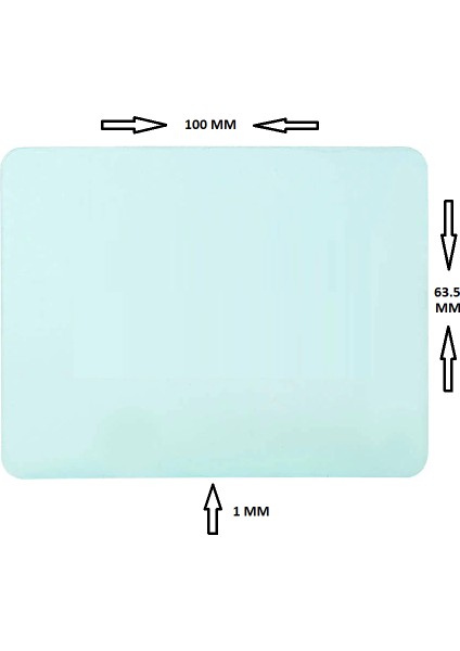 Otomatik Kararan Kaynak Maske Camı Iç Koruyucu 63.5X100 mm 10 Adet