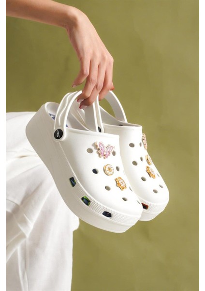 Ekstra Rahat Yüksek Topuklu Hastane Aşçı Hemşire Doktor Terliği