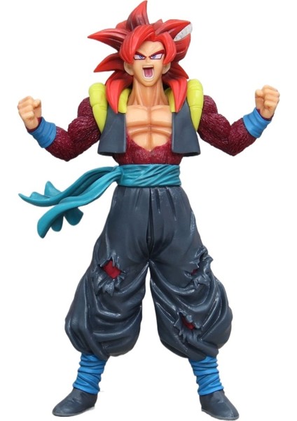 Dragon Ball Gt Super 4 Gogeta Figürü Süper Kahraman Modeli Vegeta ve Sun Wukong Kombine Vücut Modeli Süsleri (Yurt Dışından)