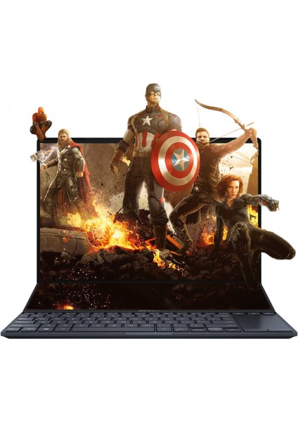 Zenbook Pro 14 Duo UX8402VU-AS96T00TT01 I9-13900H 32GB 2tbssd RTX4050 14.5" Touch W11H Taşınabilir BILGISAYAR-CNT002