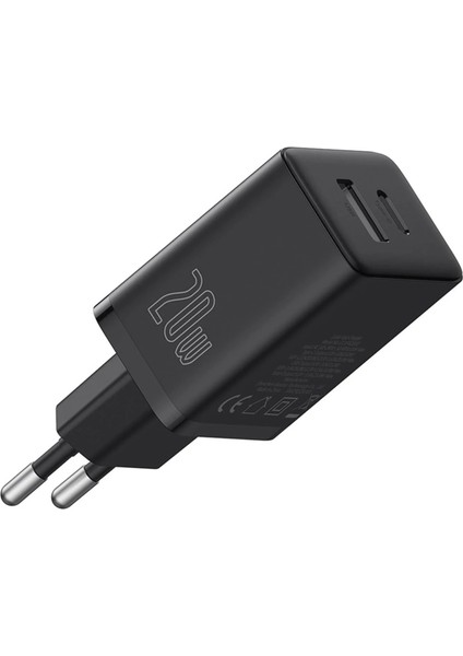 Cube Type-C + USB Girişli U+C 20W Hızlı Şarj Cihazı iPhone 15 14 13 12 11 Uyumlu Samsung ve Android Uyumlu Beyaz modelleri
