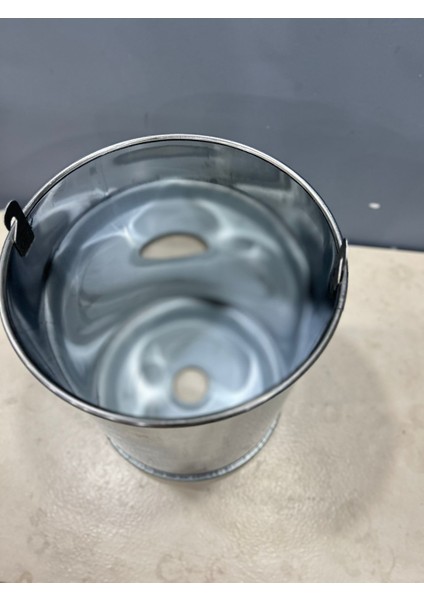 0.60 Krom Çelik Soba Kuzine Iç Kovası