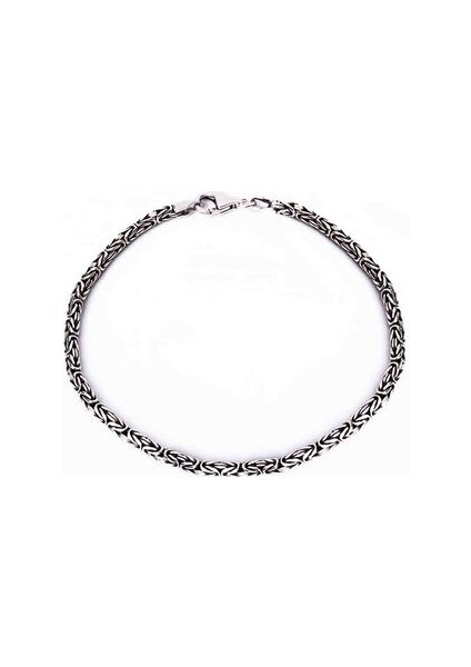 925 Ayar Gümüş 2,5 mm Erkek Kral Bileklik modelleri