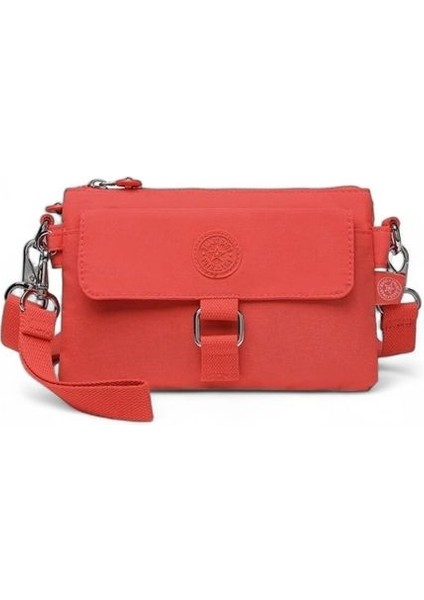 Krinkıl Kumaş Mini Çapraz Çanta BC 1147 - Nar