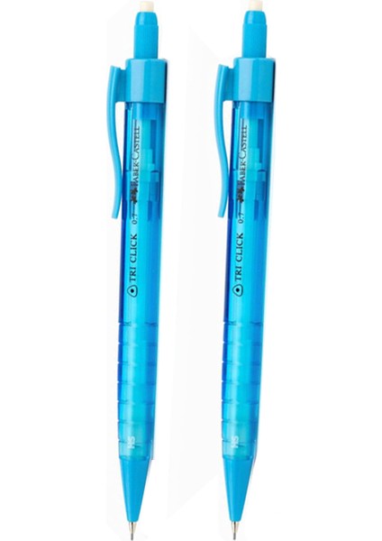 Faber Castell Tri Click Versatil 0.7mm 2 Li Mavi Set