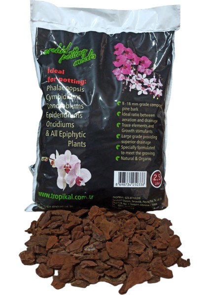 Tropikal ( Orchid Potting Media) Ithal Orkide Toprağı ( 2.5 Litre)