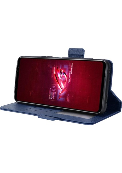 Asus Rog Telefon 6 Için Kılıf Yan Toka Pu Deri Kart Yuvaları Tutucu Cüzdan (Yurt Dışından)