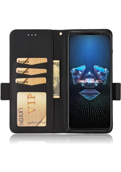 Asus Rog Telefon 5 Için Kılıf Manyetik Kart Yuvaları Tutucu Yan Toka Pu Cüzdan (Yurt Dışından) fiyatları