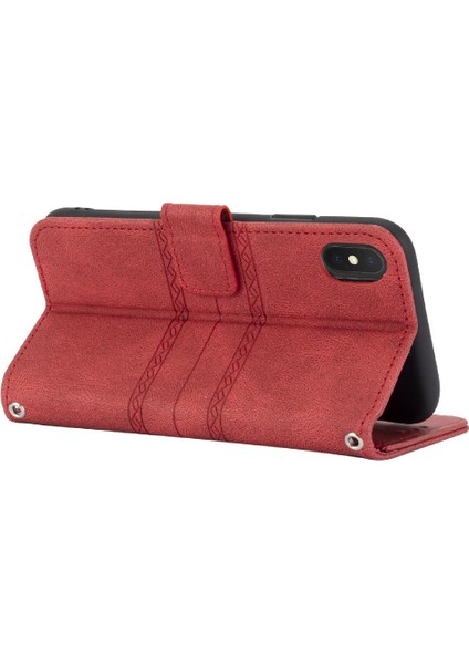Iphone Xs Max Kickstand Cüzdan Kılıf Darbeye Koruyucu Için Flip Case (Yurt Dışından) indirimleri
