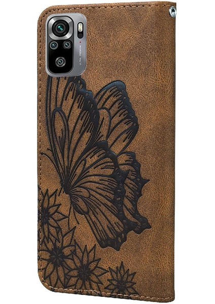 Xiaomi Redmi Not 10/not 10S Büyük Kelebek Kickstand Koruyucu Kılıf (Yurt Dışından)