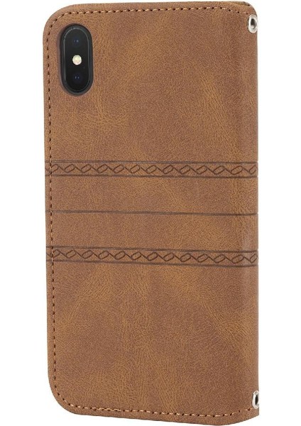 Iphone Xs Max Kickstand Cüzdan Kılıf Darbeye Koruyucu Için Flip Case (Yurt Dışından)