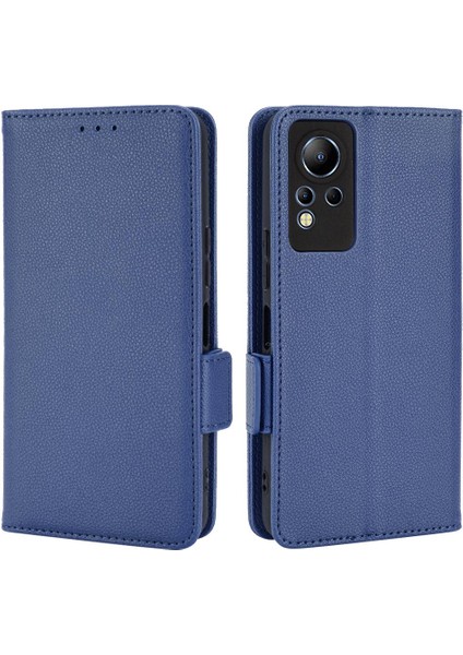Infinix Not 12 Için Kılıf Cüzdan Pu Deri Manyetik Kart Yuvaları Tutucu Yan (Yurt Dışından)
