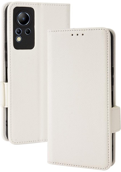 Infinix Not 12 Için Kılıf Cüzdan Pu Deri Manyetik Kart Yuvaları Tutucu Yan (Yurt Dışından)