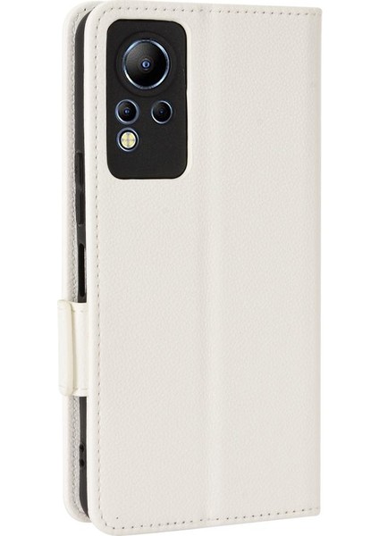 Infinix Not 12 Için Kılıf Cüzdan Pu Deri Manyetik Kart Yuvaları Tutucu Yan (Yurt Dışından)