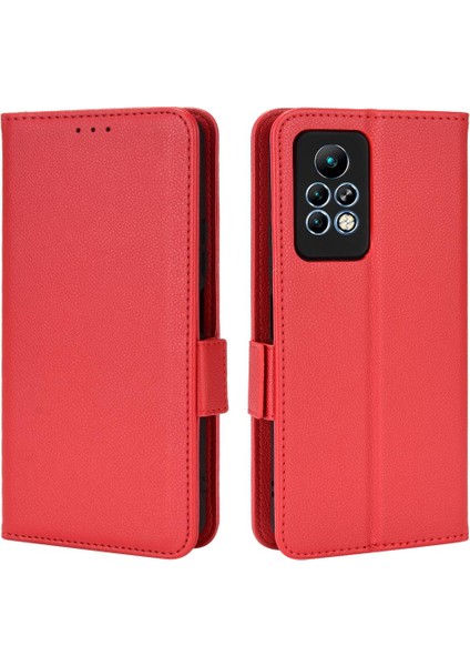 Infinix Not 11 Pro Manyetik Yan Toka Kart Yuvaları Tutucu Cüzdan Için Kılıf (Yurt Dışından)