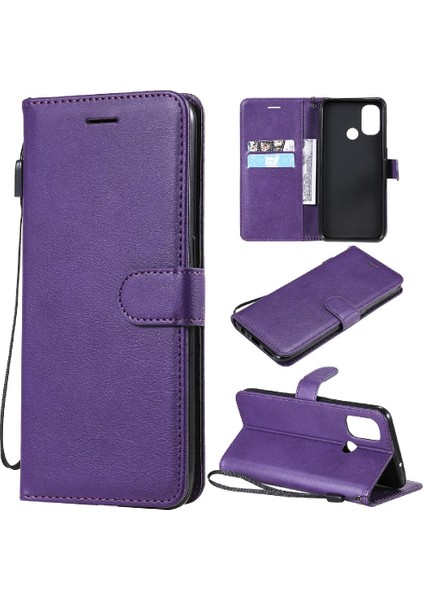 Oneplus Nord N100 5g Için Flip Case Yüksek Kalite Deri Klasik Katı ile (Yurt Dışından)