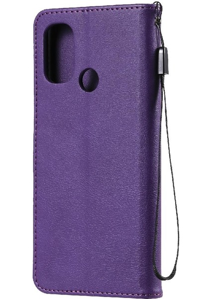 Oneplus Nord N100 5g Için Flip Case Yüksek Kalite Deri Klasik Katı ile (Yurt Dışından)