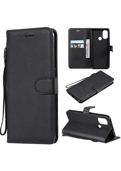 Oneplus Nord N100 5g Için Flip Case Yüksek Kalite Deri Klasik Katı ile (Yurt Dışından)