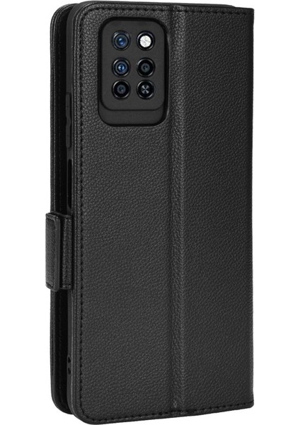 Infinix Not 10 Pro Nfc Cüzdan Için Kılıf Pu Deri Kart Yuvaları Tutucu Yan (Yurt Dışından)