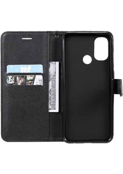 Oneplus Nord N100 5g Için Flip Case Yüksek Kalite Deri Klasik Katı ile (Yurt Dışından)