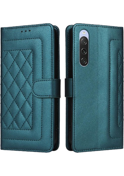 Sony Xperia 10 V Flip Kapak Için Flip Case Basit Iş Cüzdan Deri (Yurt Dışından)