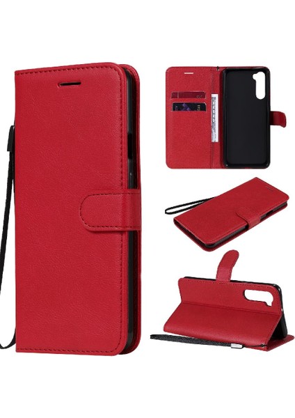 Kart Yuvası Katı ile Oneplus Nord Iş Cüzdan Telefon Kılıfı Için Flip Case (Yurt Dışından)