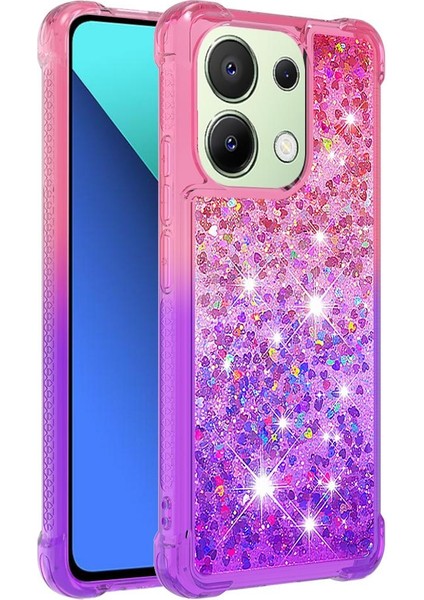 Xiaomi Redmi Için Not 13 4g Akan Sparkle Hareketli Kapak Temizle Tampon (Yurt Dışından)