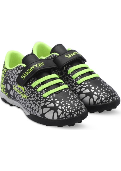 CRYSTAL Unisex Çocuk Halısaha Futbol Ayakkabısı Siyah / Yeşil