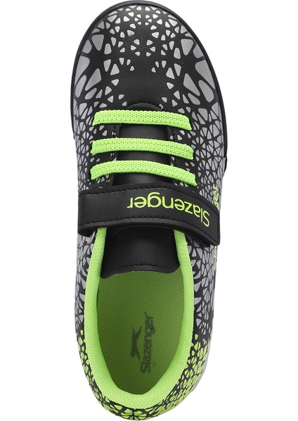 CRYSTAL Unisex Çocuk Halısaha Futbol Ayakkabısı Siyah / Yeşil