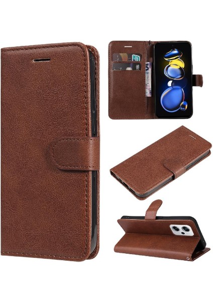 Xiaomi Poco X4 Gt 5g Için Flip Case Iş Cüzdan Telefon Kılıfı Klasik Yüksek (Yurt Dışından) fırsatları