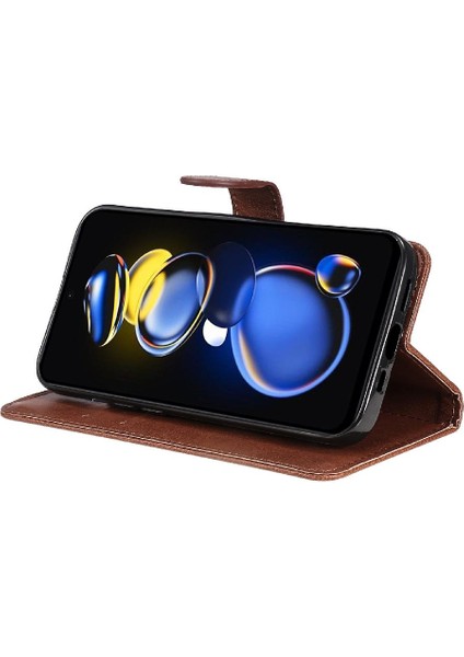 Xiaomi Poco X4 Gt 5g Için Flip Case Iş Cüzdan Telefon Kılıfı Klasik Yüksek (Yurt Dışından) indirimleri