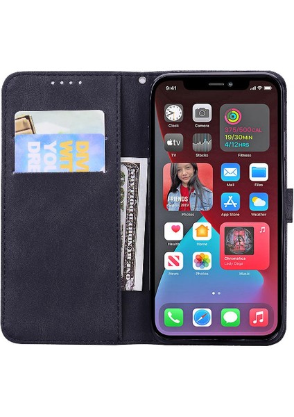 Iphone 12 Için Kılıf Pro Max Büyük Kelebek Flip Telefon Kılıfı Deri Cüzdan (Yurt Dışından)