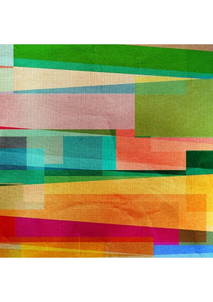 Pastel Tonlarda Şeritler Kanvas Tablo 50 x 70 modelleri