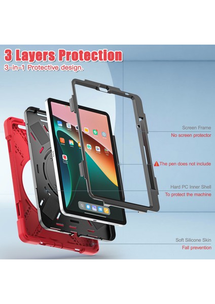 Xiaomi Pad 5 / Pad 5 Pro Için Silikon + Pc Tablet Kılıfı (Yurt Dışından) indirimleri