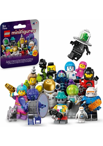 Minifigures Seri 26 Uzay 71046 - 5 Yaş ve Üzeri Çocuklar Için Koleksiyonluk Minifigür Içeren Yaratıcı Oyuncak Yapım Seti (9 Parça)