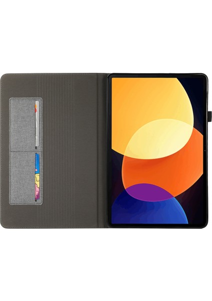 Xiaomi Mi Pad 5 Pro 12.4 Için Kumaş Deri Tablet Kılıfı (Yurt Dışından)