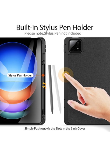 Xiaomi Pad 6s Pro 12.4 Için Domo'nun Pu Tablet Kılıfı (Yurt Dışından) modelleri