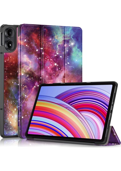 Xiaomi Redmi Pad Pro Için Boyalı Deri Akıllı Kılıf (Yurt Dışından)