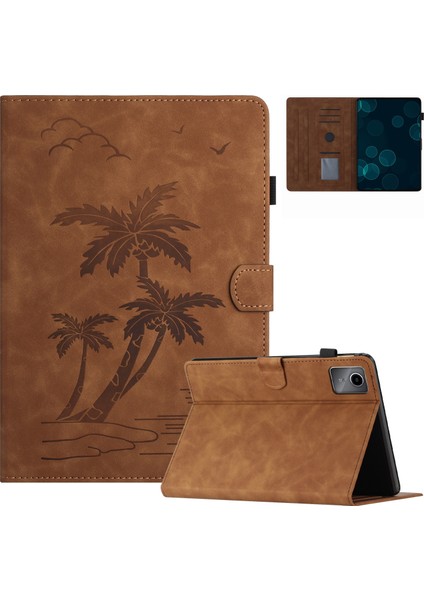 Hindistan Cevizi Ağacı Tablet Pu Kılıf Xiaomi Redmi Pad Se (Yurt Dışından)