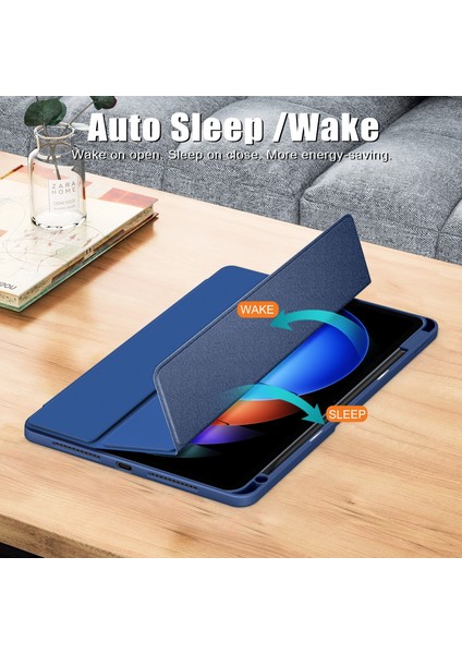 Xiaomi Pad 6s Pro 12.4 Için 3 Katlı Renkli Tablet Kılıfı (Yurt Dışından)