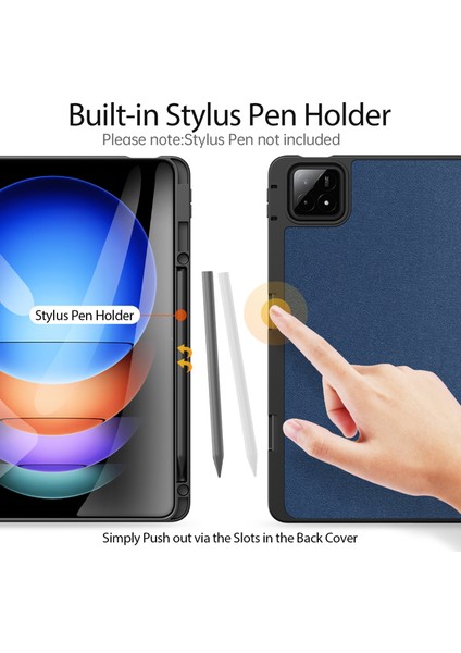 Xiaomi Pad 6s Pro 12.4 Için Domo'nun Pu Tablet Kılıfı (Yurt Dışından) modelleri