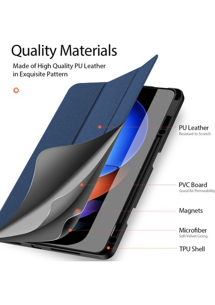Xiaomi Pad 6s Pro 12.4 Için Domo'nun Pu Tablet Kılıfı (Yurt Dışından) indirimleri