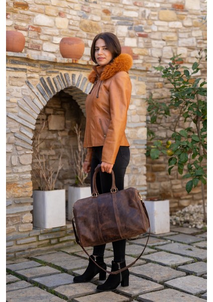 Antigua Tilki Kadın Deri Ceketi modelleri