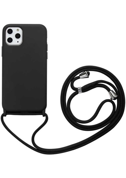 Apple iPhone 11 Pro Uyumlu Zore Ropi Kapak-Siyah