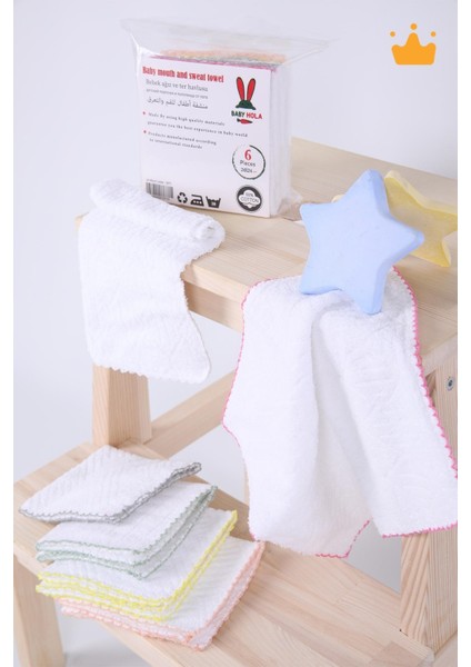 Bebek Ağız Mendili ve Ter Havlusu 6'lı Paket 1071 fiyatları