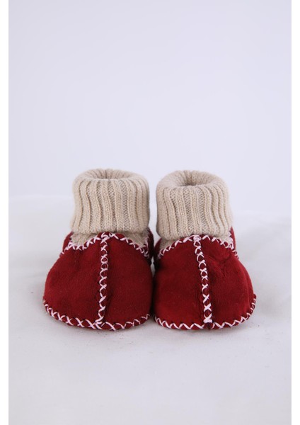 Babyhola Kız Erkek Bebek %100 Deri Patik Panduf Yenidoğan Ilk Adım Ayakkabı Kutulu Hediyelik 8000C200