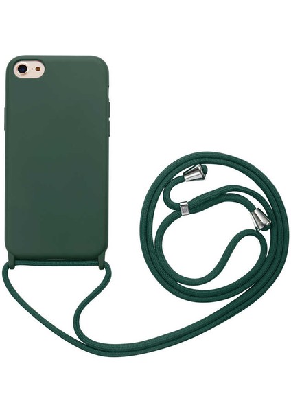 Apple iPhone Se 2020 Uyumlu Zore Ropi Kapak-Koyu Yeşil