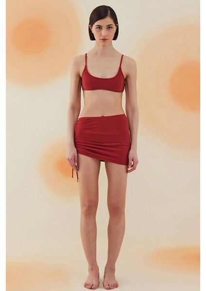 Poppy Burgundy Terry Pareo Etek