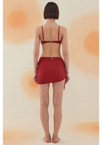 Poppy Burgundy Terry Pareo Etek